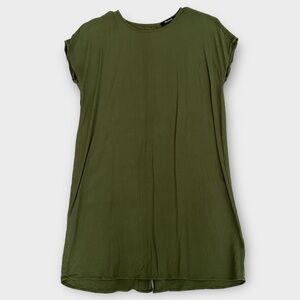 Madewell Women’s Shirt Dress Shirtdress XS Button Back Minimalist Modest Olive